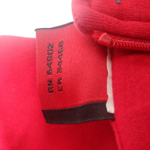 Spyder Mens Small Base Layer Shirt Red Pullover Webbed 1/4 Zip Long Sleeve - Picture 3 of 10